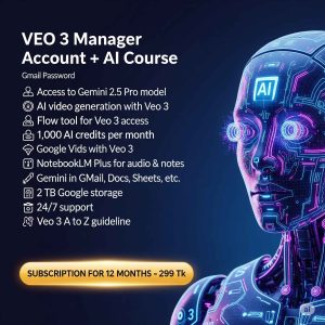 Google VEO3 Manager account +  AI Course
